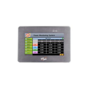 ICP DAS PMD-2201-EN CR : IoT Power Meter Concentrator/7″LCD/GbE/2xUSB/2xCOM